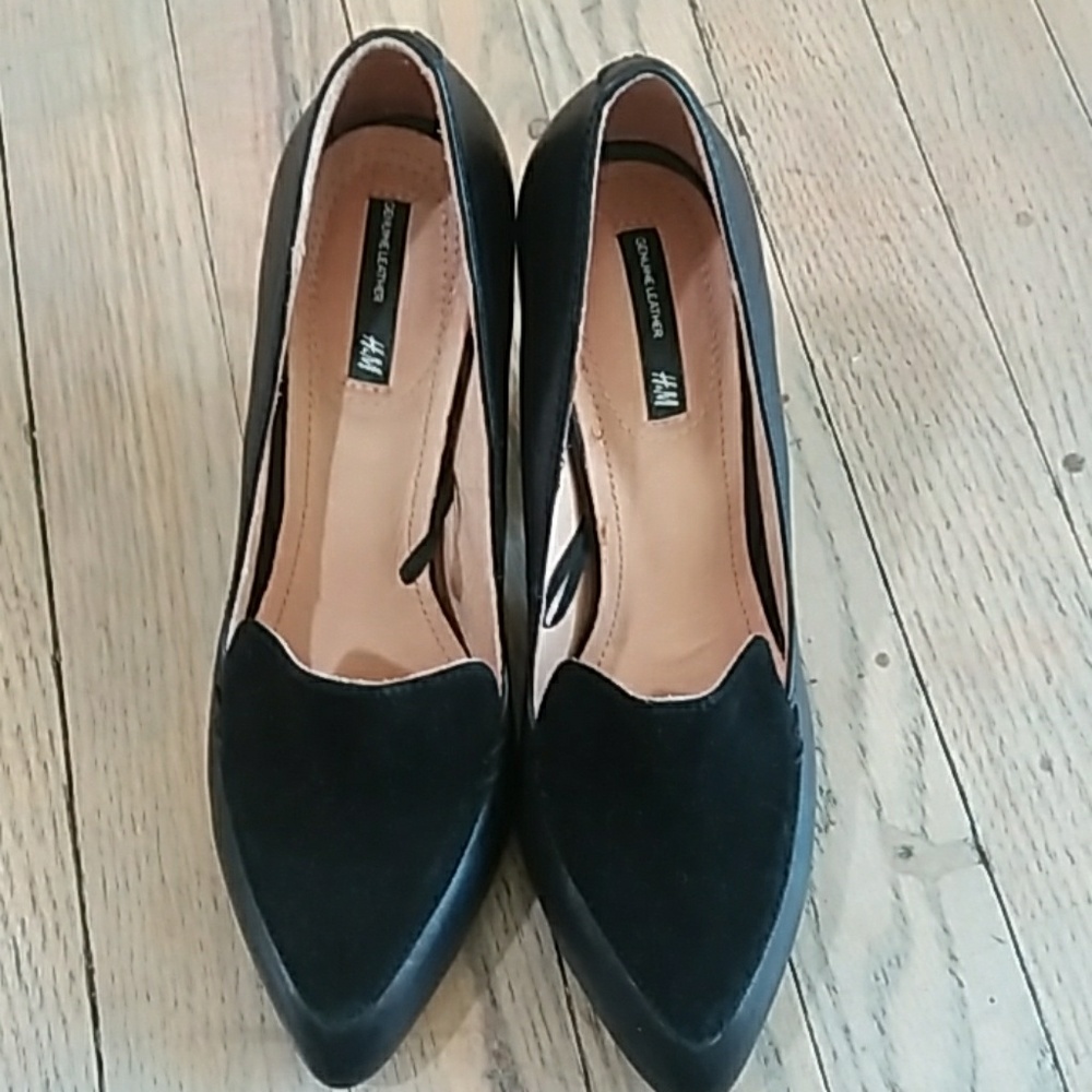 H&M designer line genuine Leather Heels - Picture 3 of 7